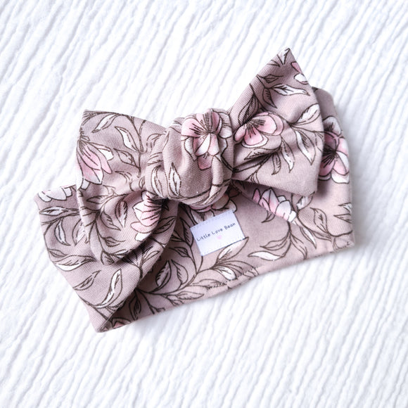 Top Knot Headband - Pink Blossom