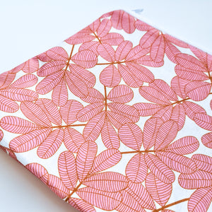 Golden Pink Fern Zip Pouch