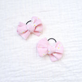 MINI Bows - Pink Daisy // Hair Ties
