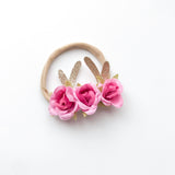 Floral Reindeer Headband or Clip (3 colours)